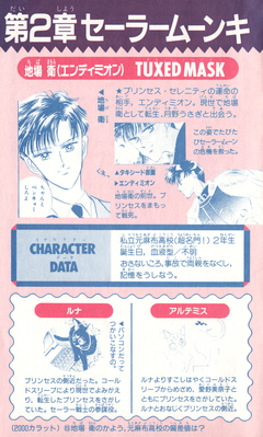 Chiba Mamoru / Tuxedo Kamen
Sailor Moon Official Fanbook
Nakayoshi Furoku 1993
